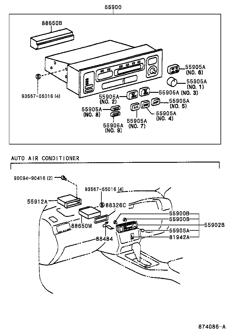 55844-30170 DUCT, HEATER TO REGISTER, NO.2 product image