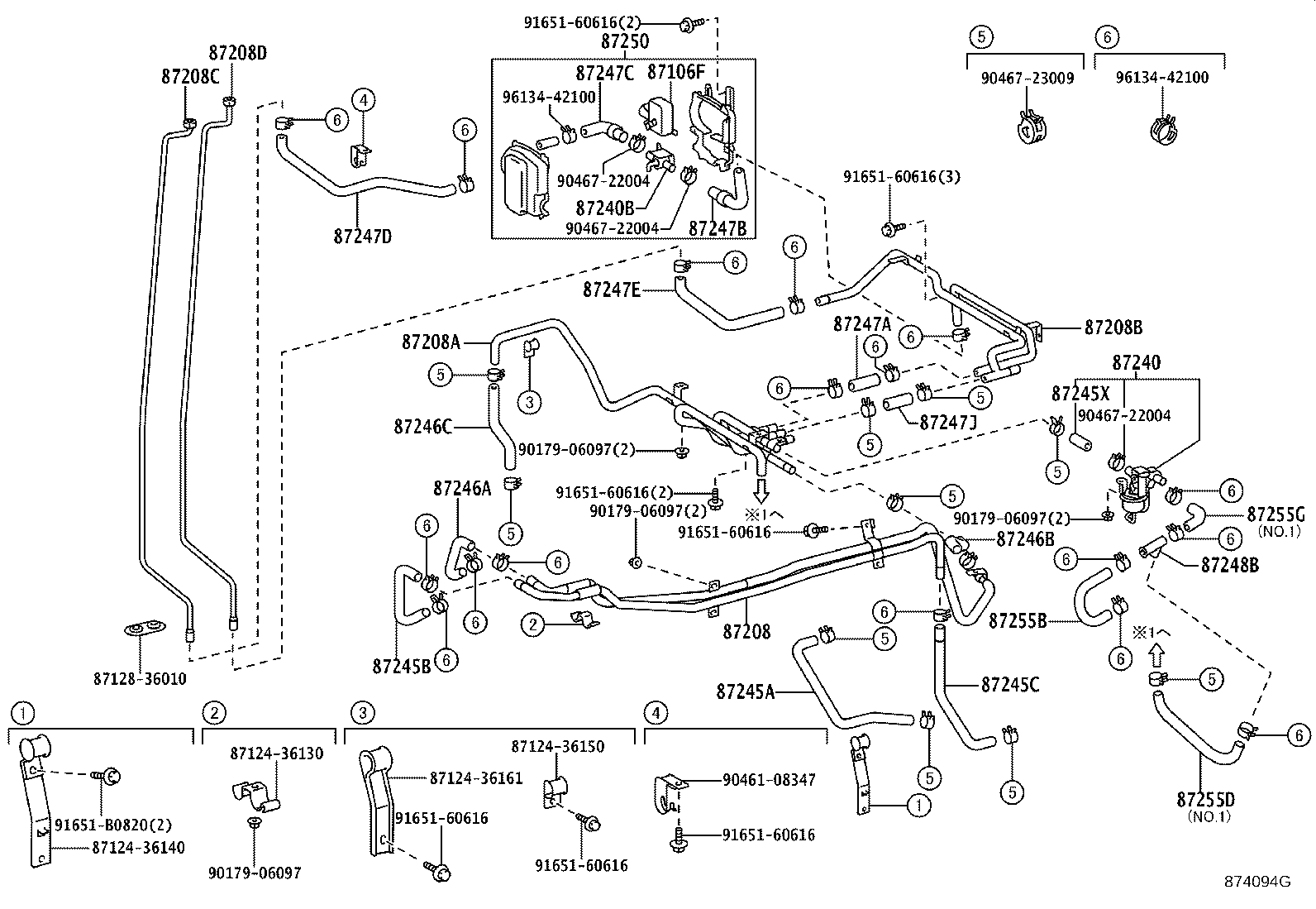 87240-36110 VALVE ASSY, HEATER WATER product image