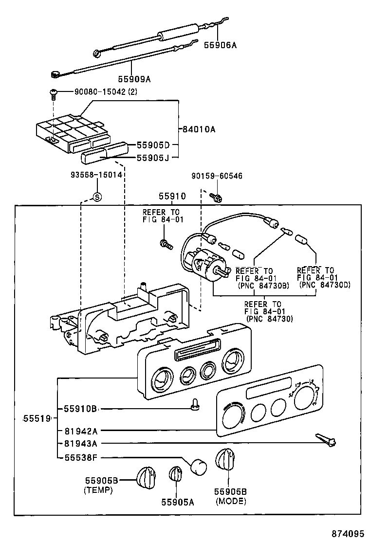 87201-02071 DUCT SUB-ASSY, AIR, NO.1 product image