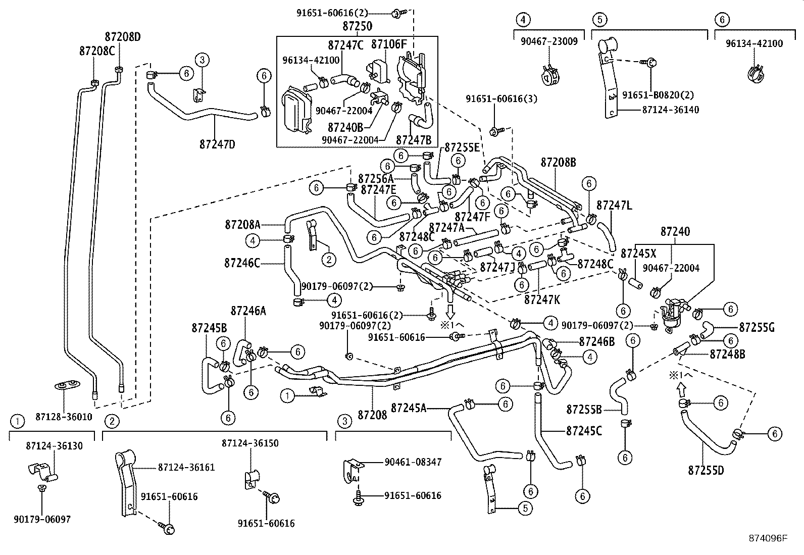 87240-36110 VALVE ASSY, HEATER WATER product image