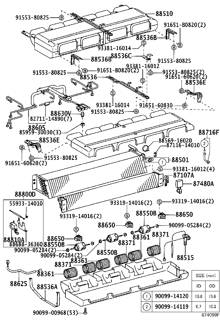 88510-36151 UNIT ASSY, COOLER product image