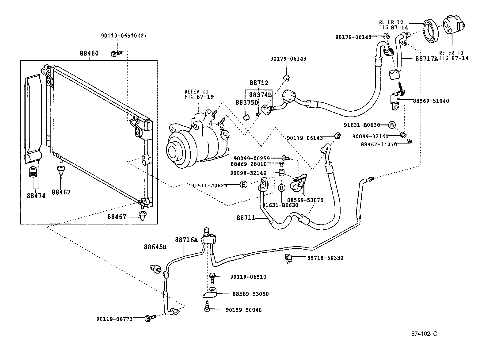 Toyota 88460-53010 CONDENSER ASSY, COOLER