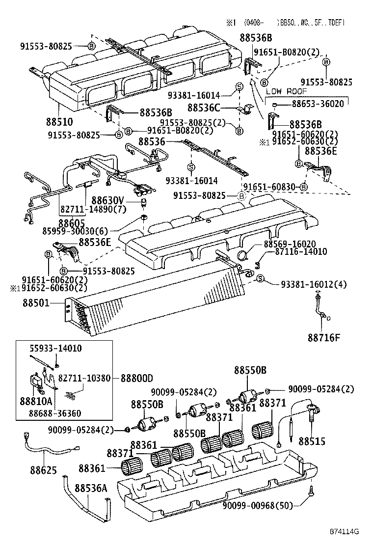 58880-36070-B0 LEG ASSY, COOLING BOX, NO.2 product image
