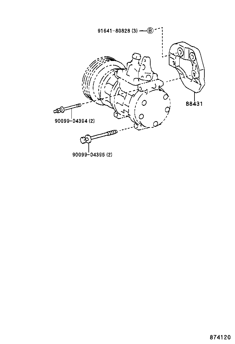 88304-33010 CYLINDER SUB-ASSY, COOLER COMPRESSOR product image