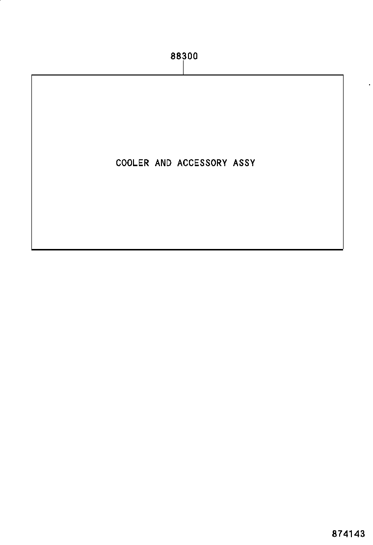 88300-42280 COOLER & ACCESSORY ASSY product image