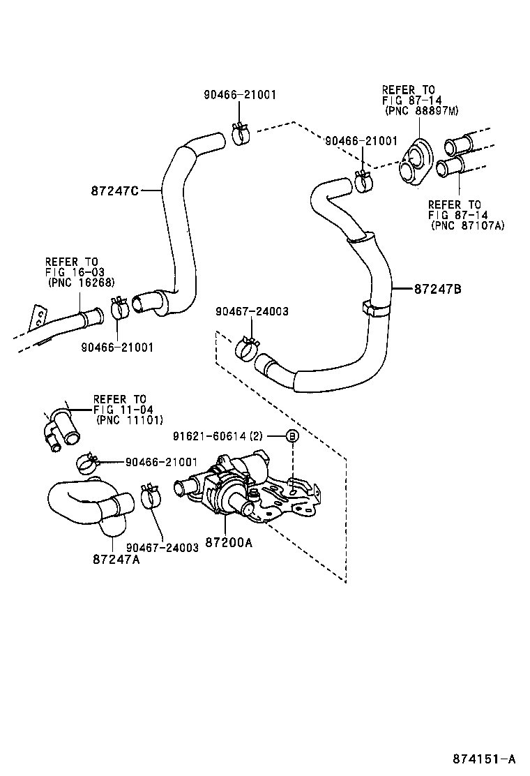 Toyota 87200-47020 PUMP ASSY, WATER(FOR HEATER)