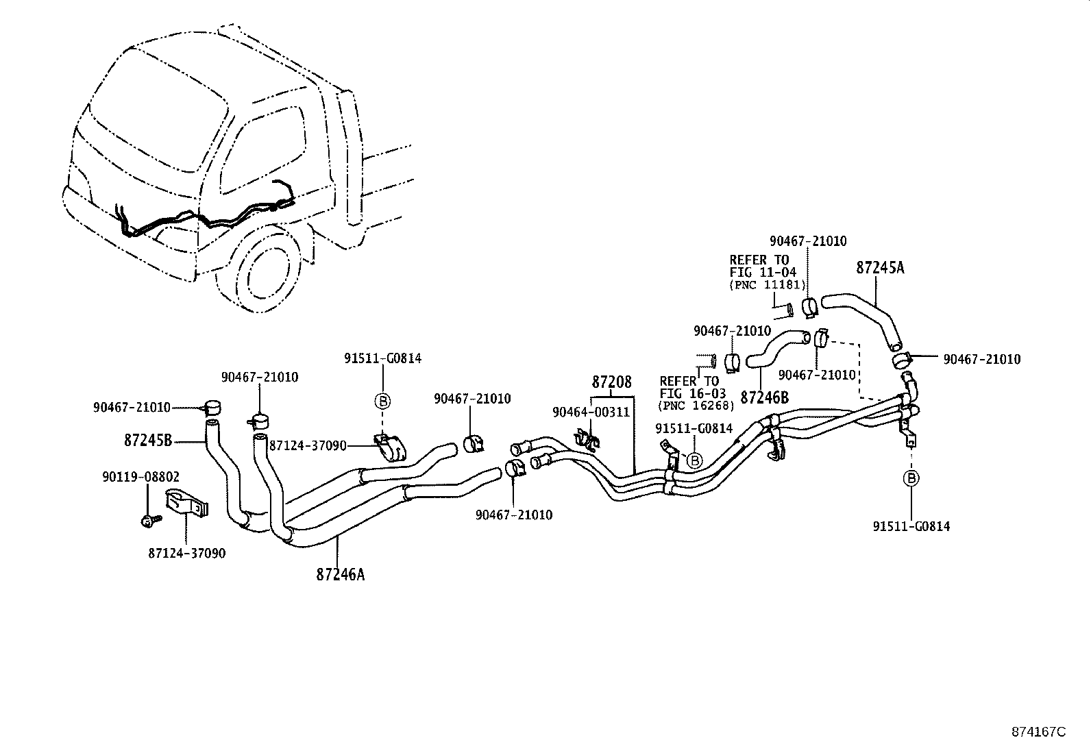 87245-3V050 HOSE, HEATER WATER, OUTLET A product image