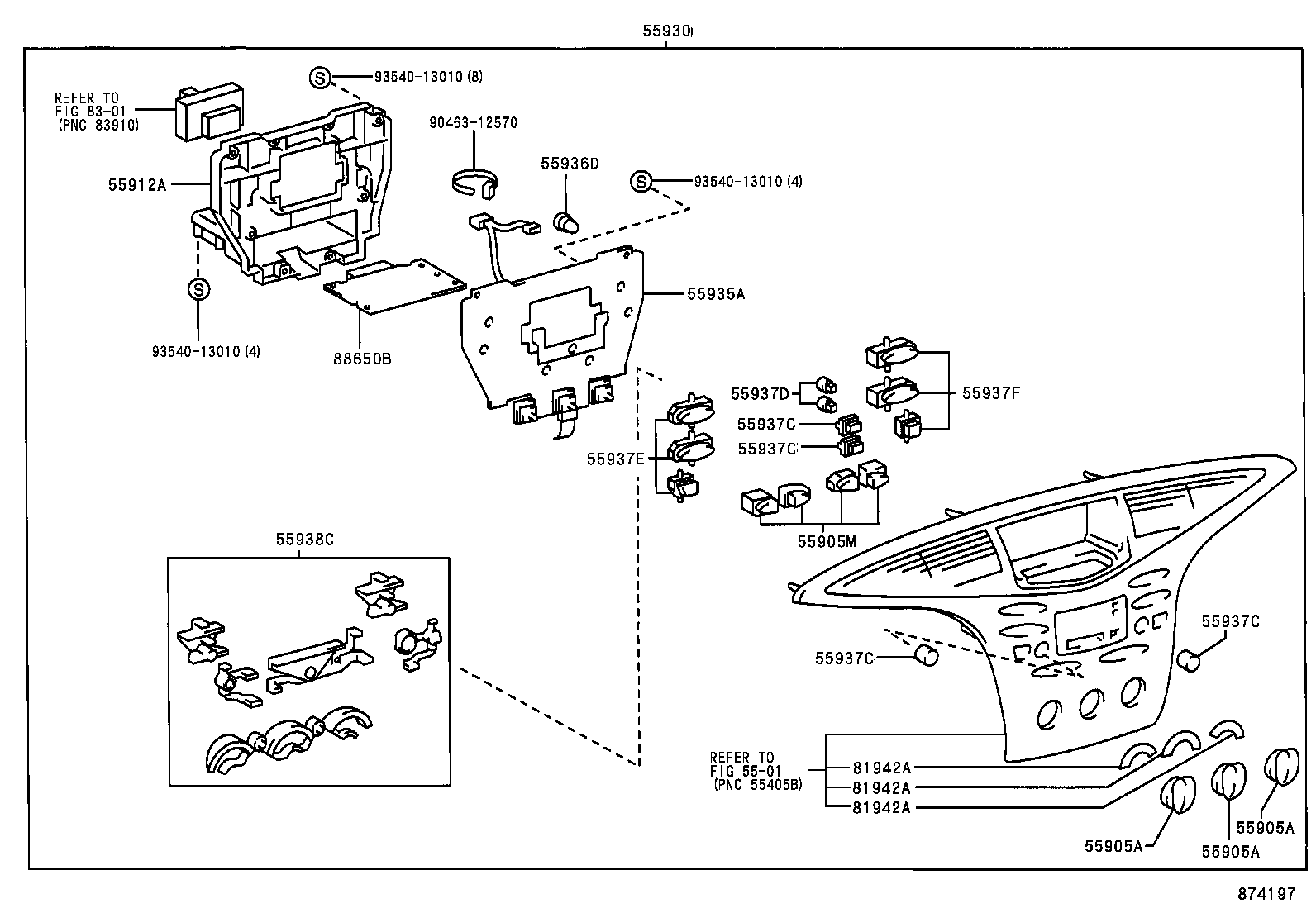 55844-47010 DUCT, HEATER TO REGISTER, NO.2 product image