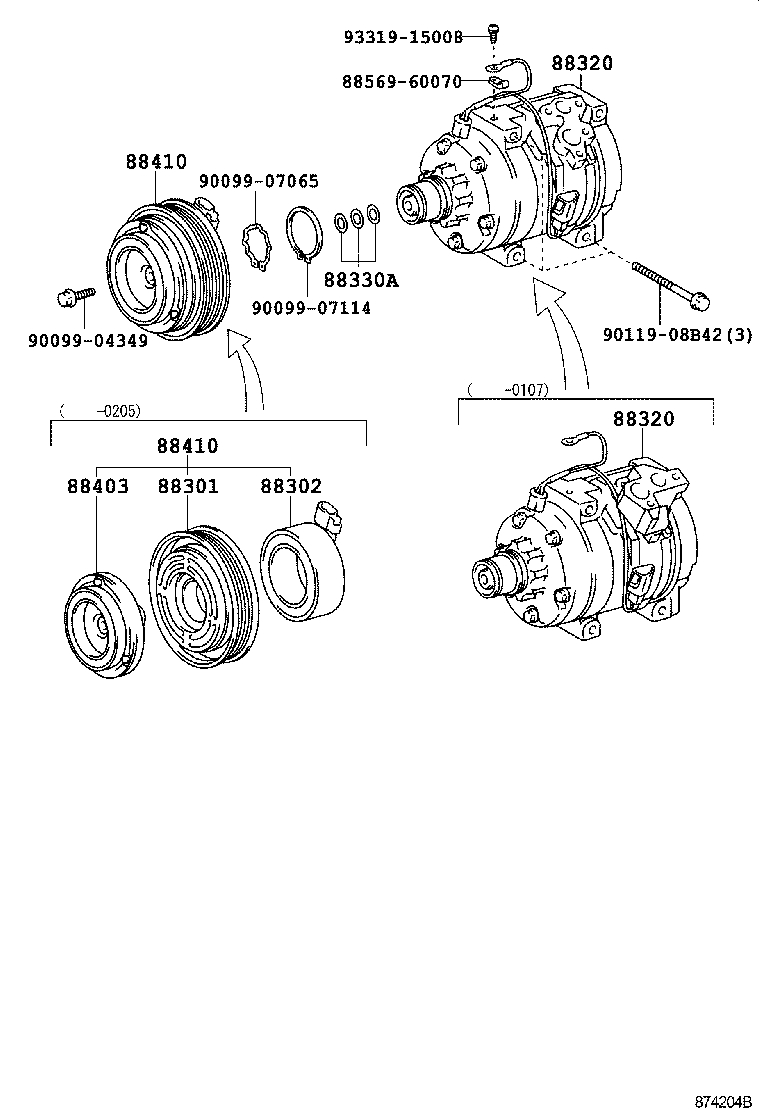 88320-63030 COMPRESSOR ASSY, COOLER product image