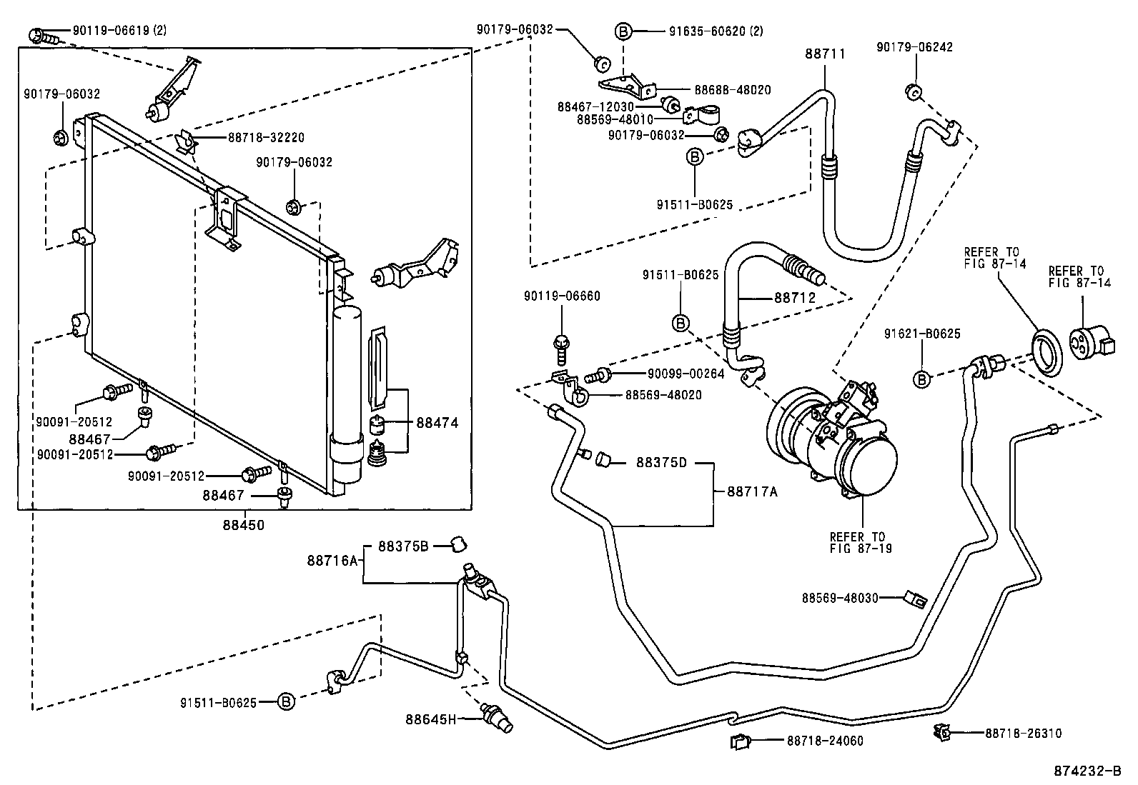 88460-48030 CONDENSER ASSY, W/RECEIVER product image