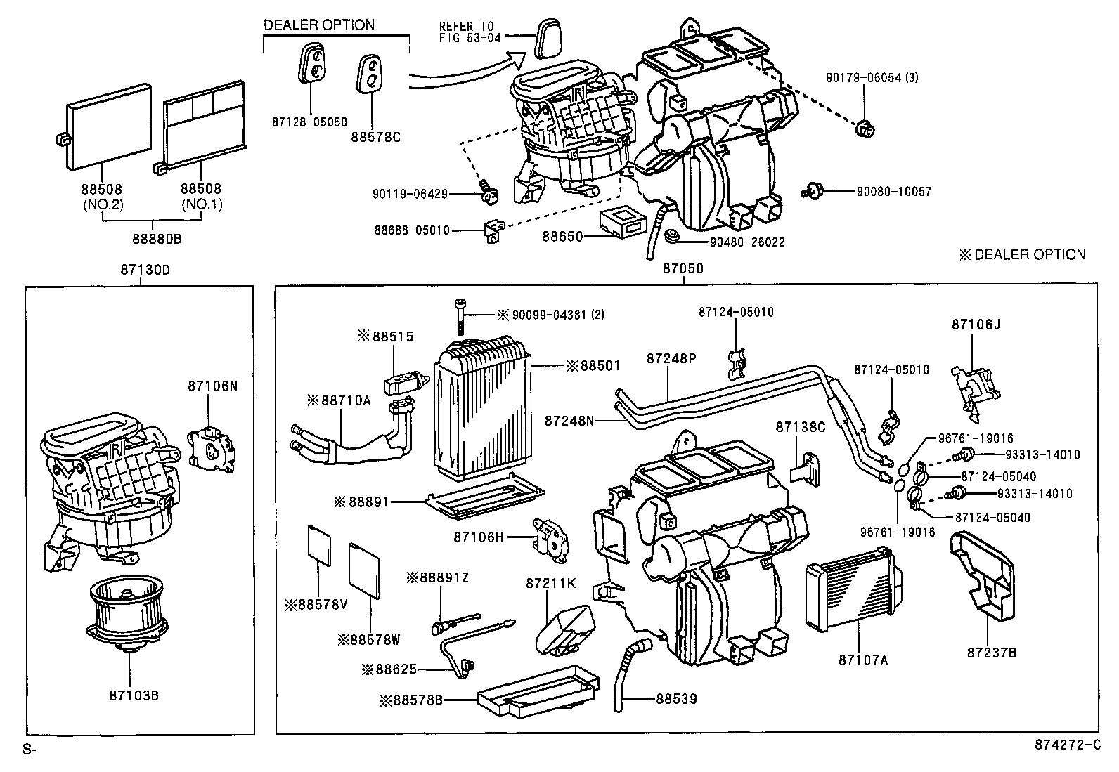 87103-05040 MOTOR SUB-ASSY, BLOWER W/FAN product image