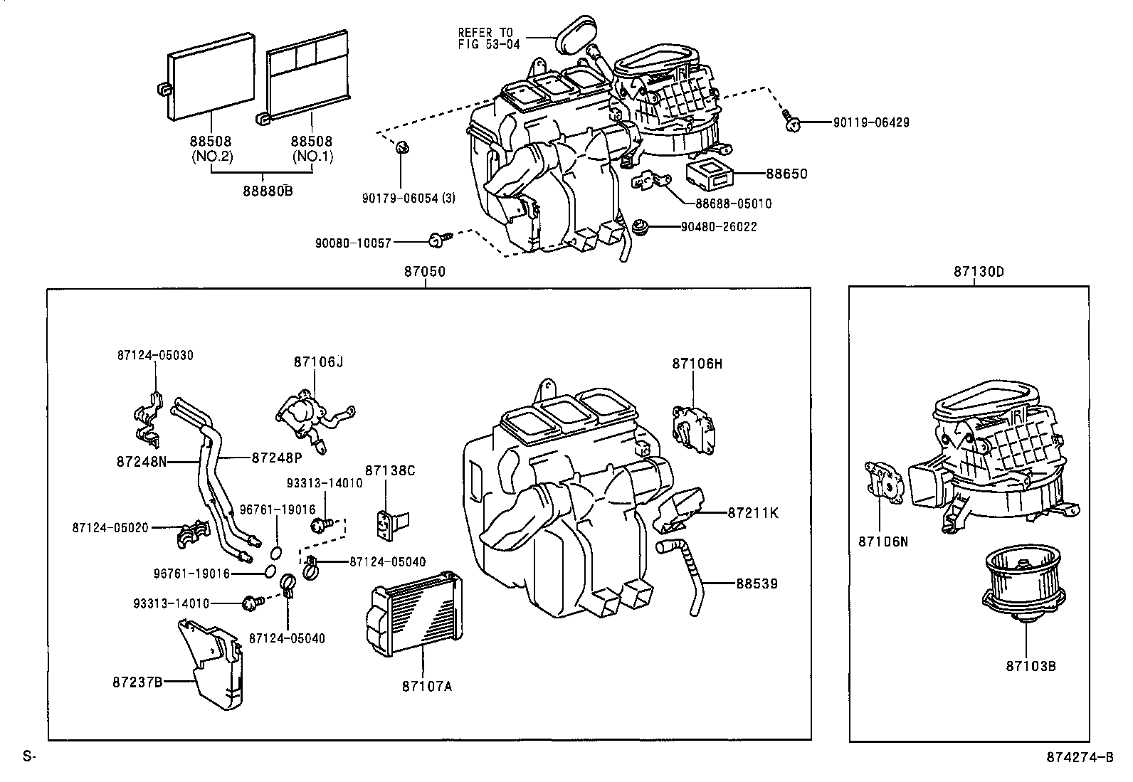 87103-05040 MOTOR SUB-ASSY, BLOWER W/FAN product image