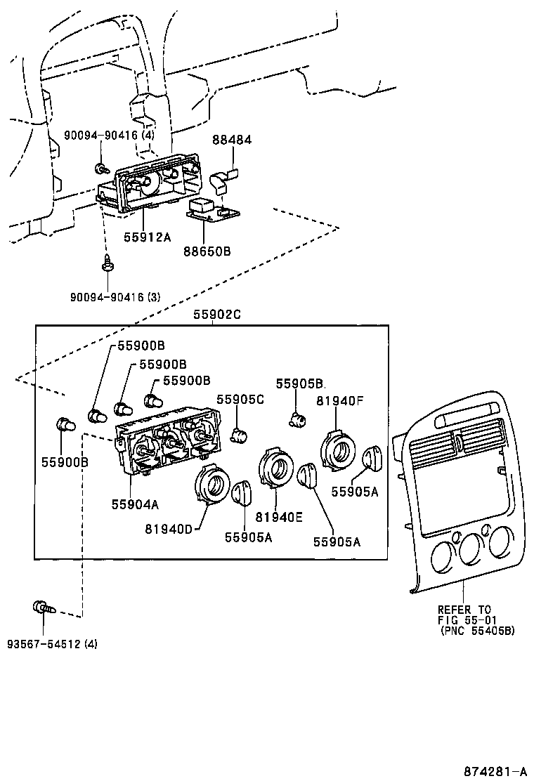 55844-05030 DUCT, HEATER TO REGISTER, NO.2 product image