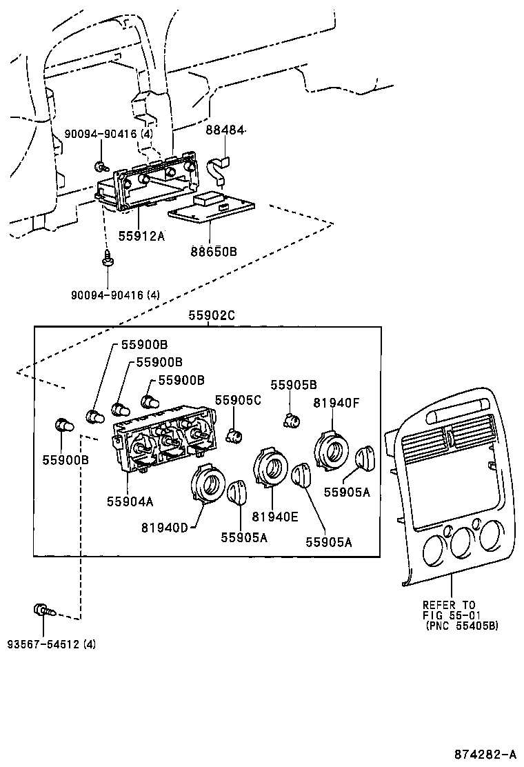 55844-05030 DUCT, HEATER TO REGISTER, NO.2 product image