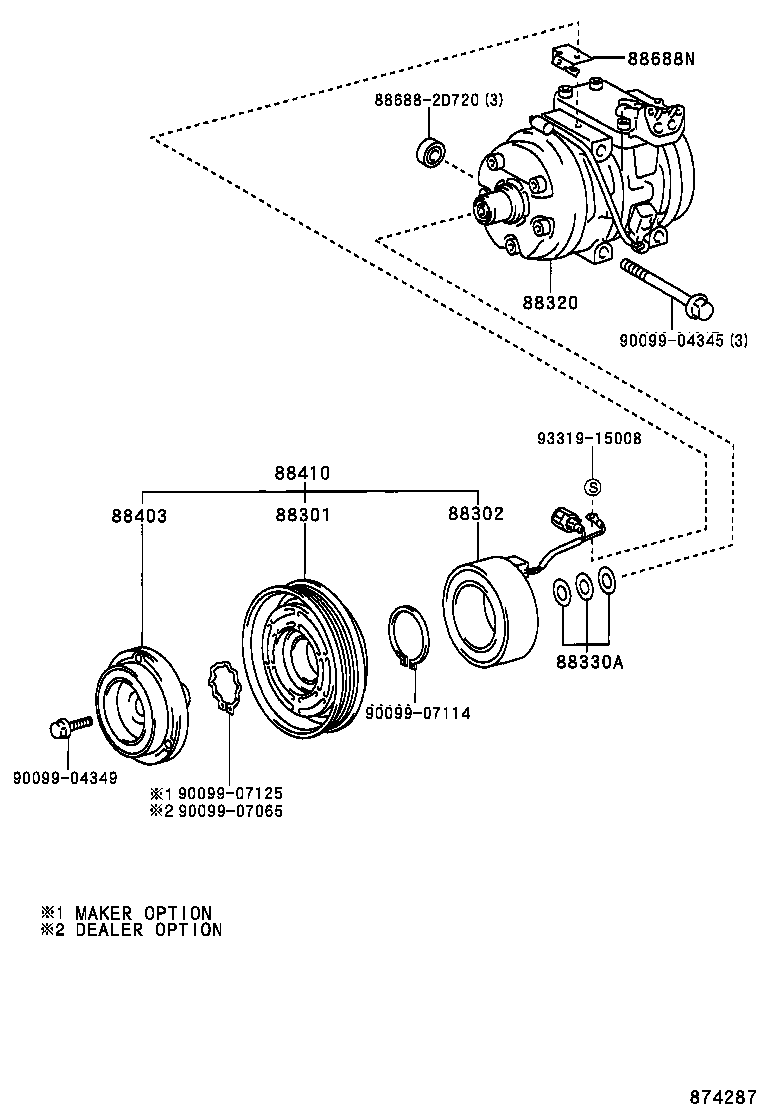 88688-2D770 BRACKET, COOLER product image