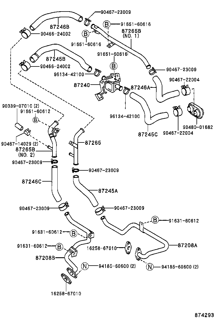 87240-35030 VALVE ASSY, HEATER WATER product image
