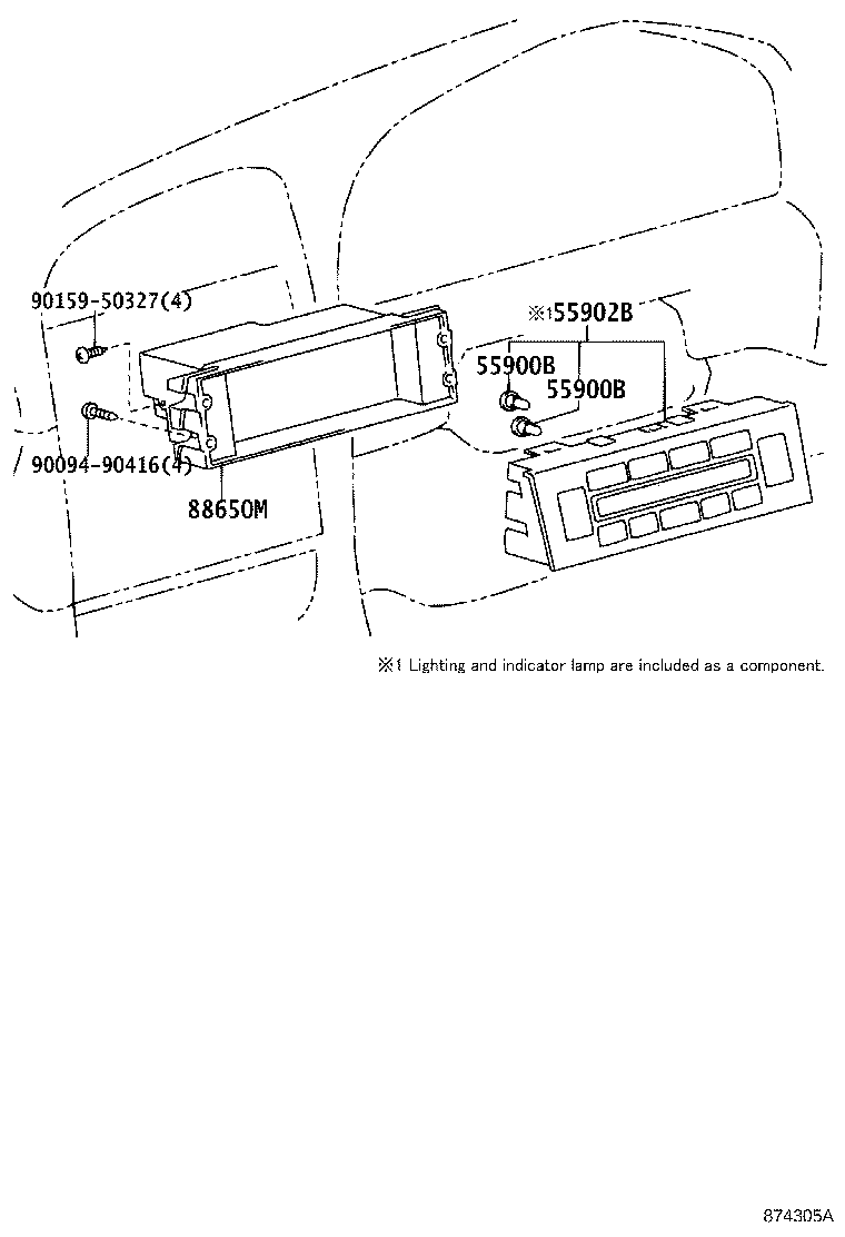 Toyota 55844-30190 DUCT, HEATER TO REGISTER, NO.2