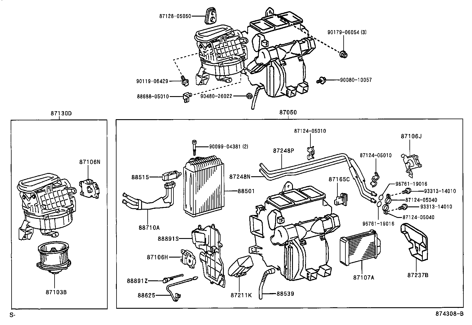 87050-05620 RADIATOR ASSY, AIR CONDITIONER product image