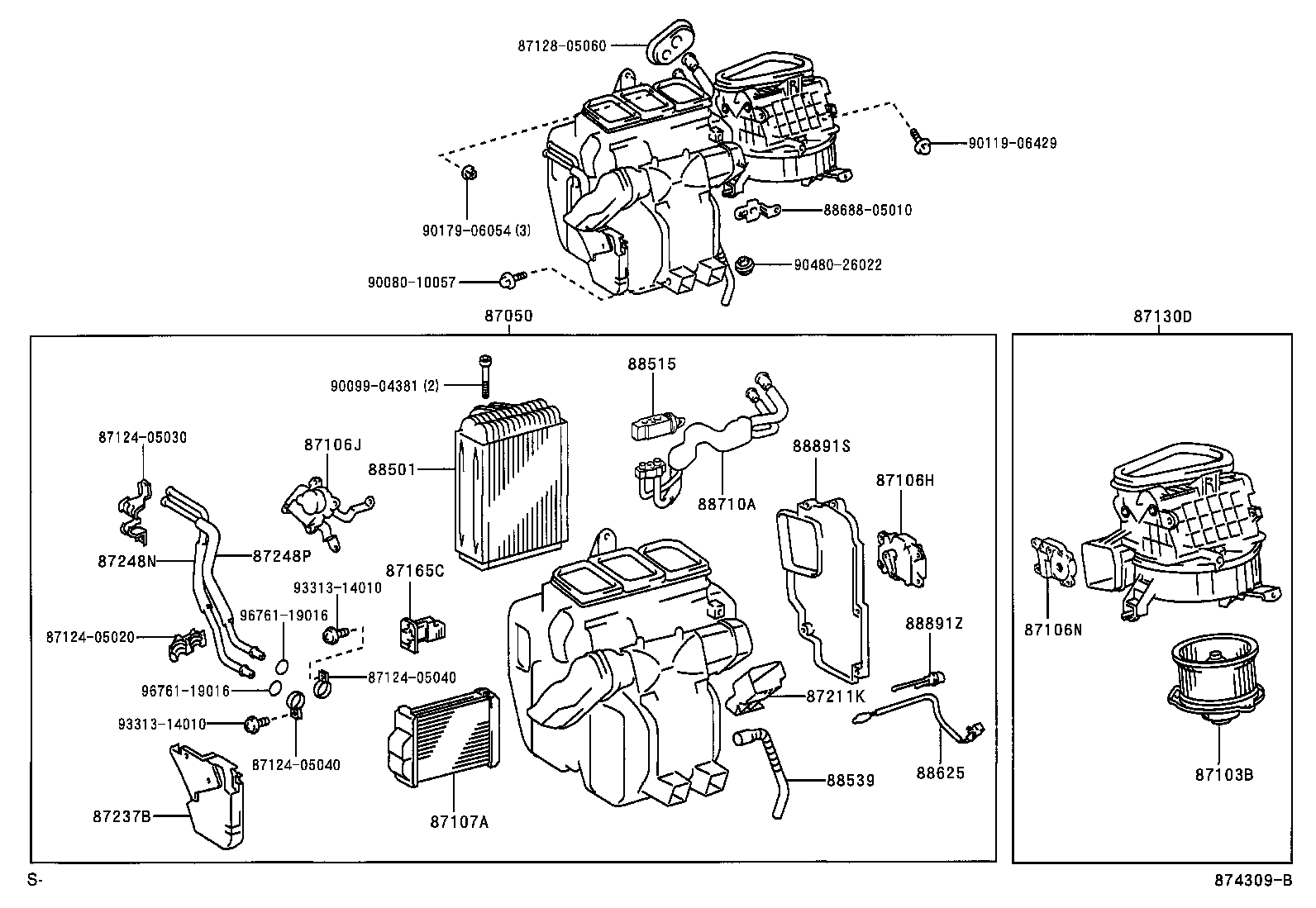 87050-05620 RADIATOR ASSY, AIR CONDITIONER product image