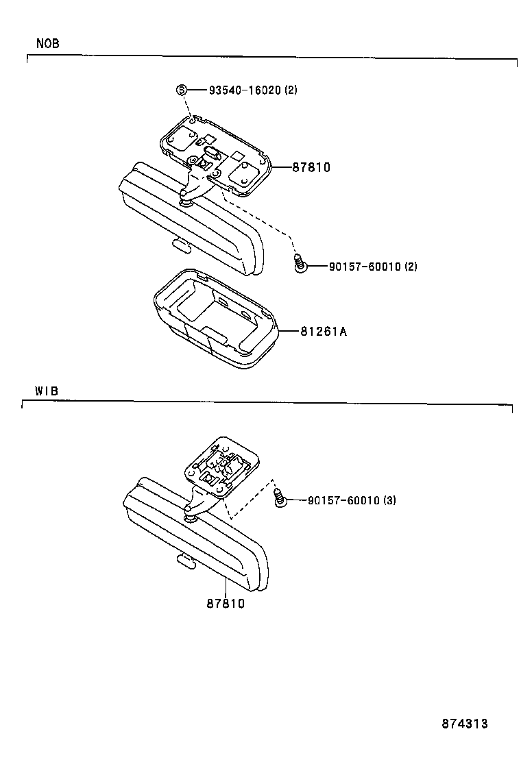 87917-35270 MIRROR, OUTER REAR VIEW, RH product image