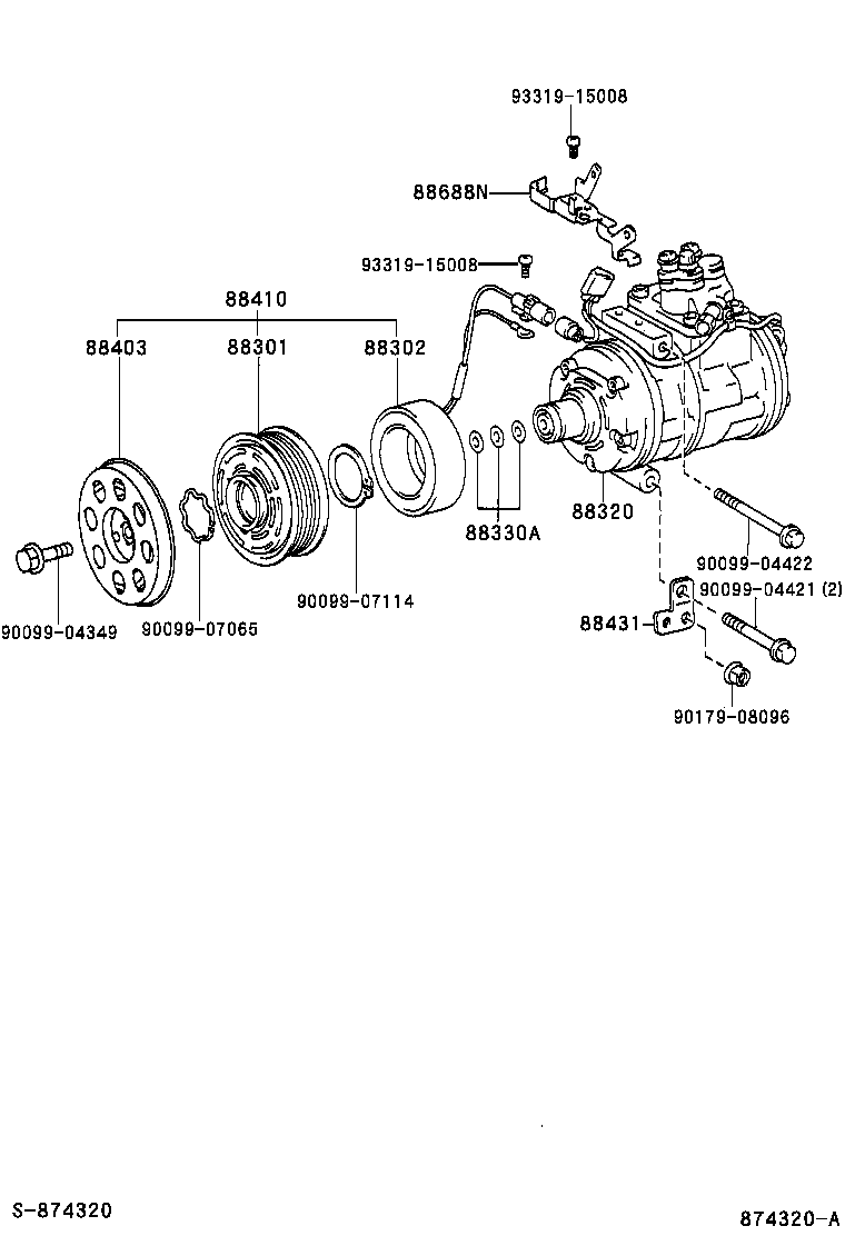 88320-50091 COMPRESSOR ASSY, COOLER product image