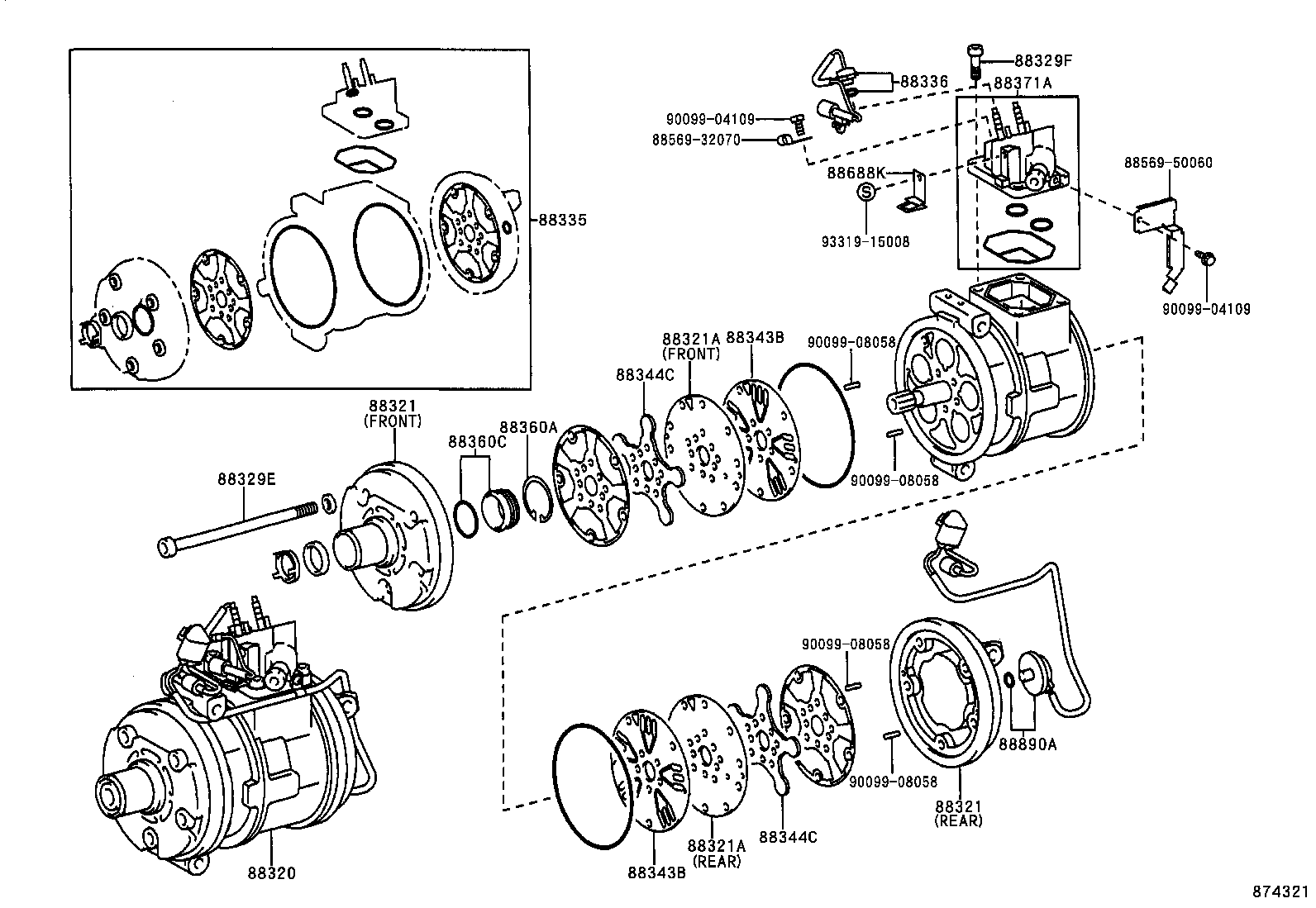 88320-50091 COMPRESSOR ASSY, COOLER product image