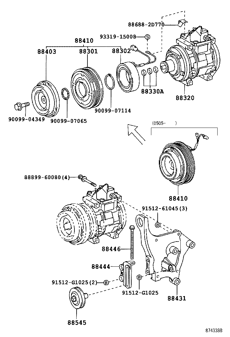 88320-60690 COMPRESSOR ASSY, COOLER product image