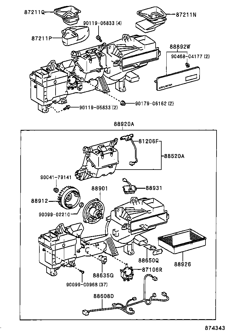 88635-30450 RESISTOR, AIR PURIFIER BLOWER product image