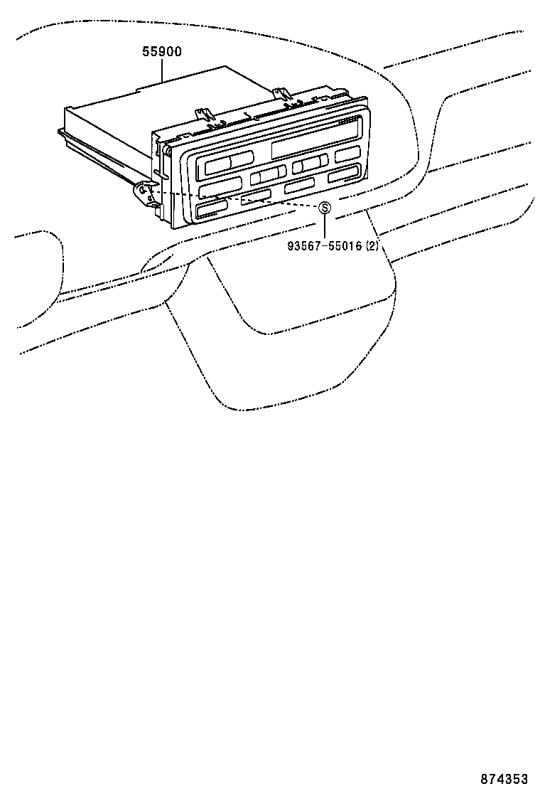 55907-08010 CABLE SUB-ASSY, TEMPERATURE DAMPER CONTROL product image