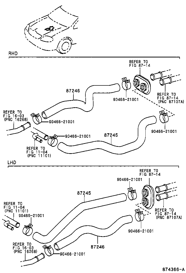 87245-1E152 HOSE, HEATER WATER, INLET product image