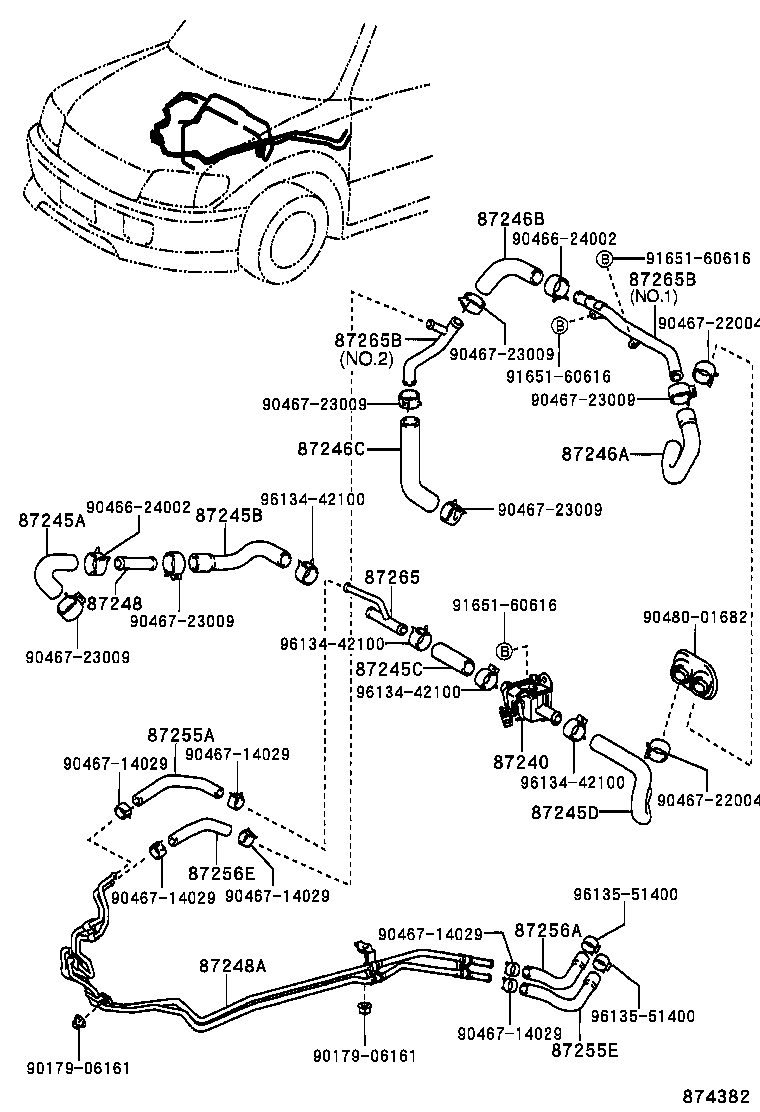 87240-35030 VALVE ASSY, HEATER WATER product image