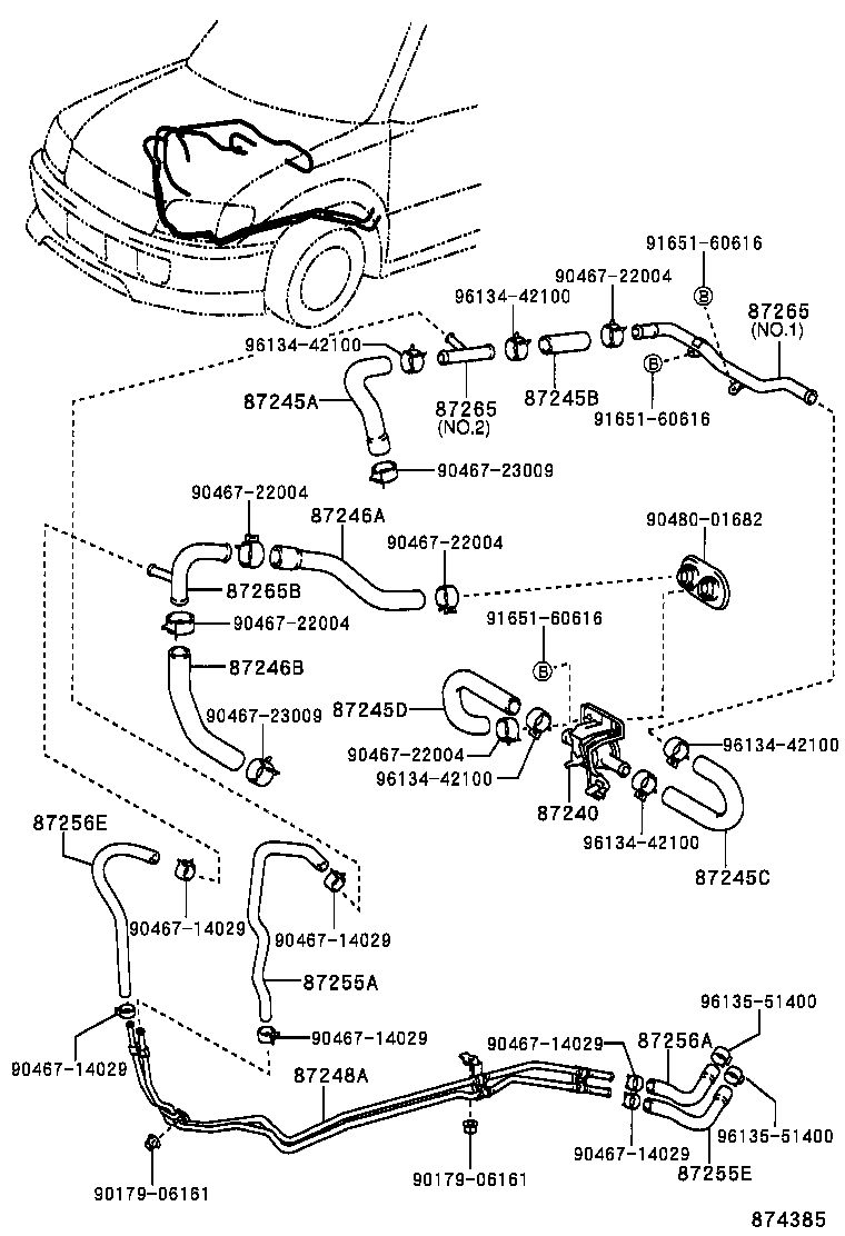 87240-35030 VALVE ASSY, HEATER WATER product image