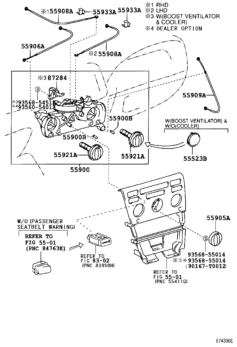55846-02050 DUCT, HEATER TO REGISTER, NO.4 product image