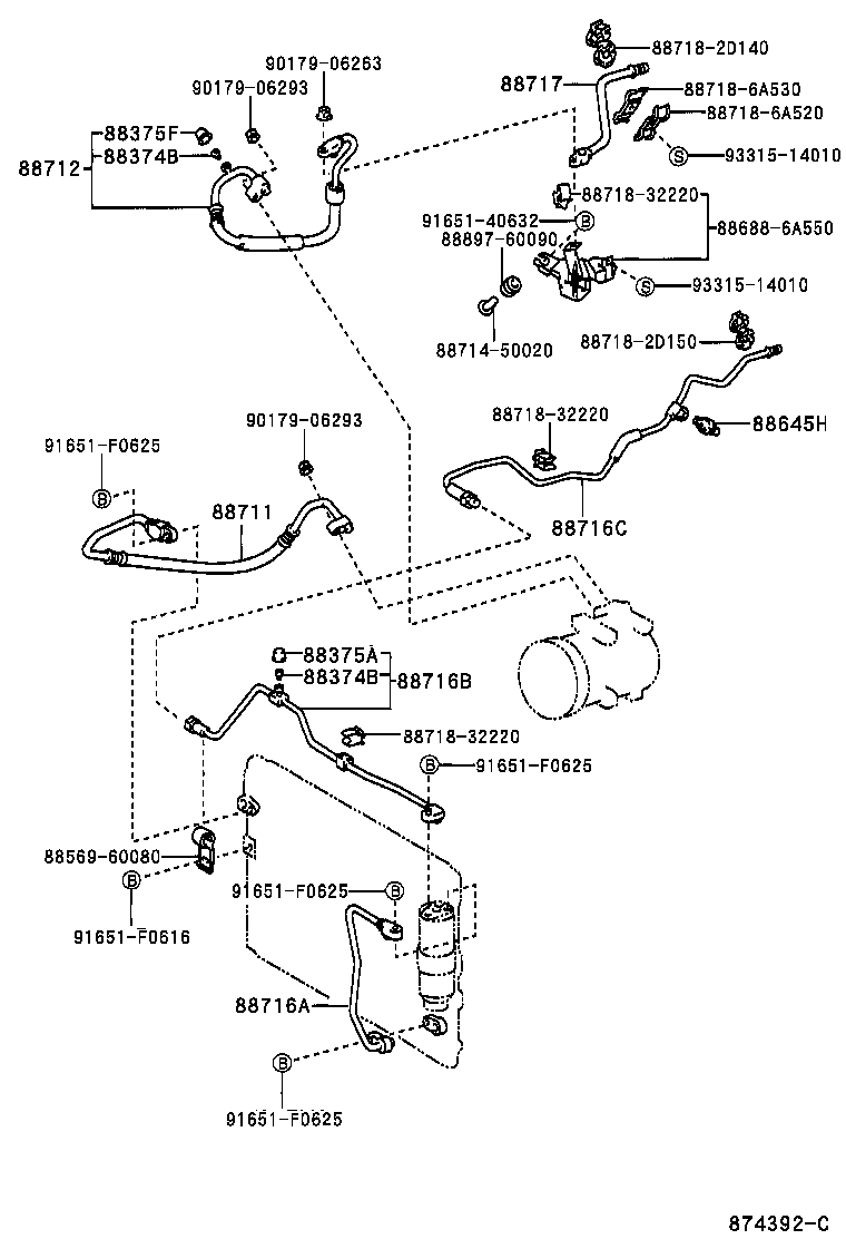 88453-60010 FAN, COOLING (FOR CONDENSER) product image