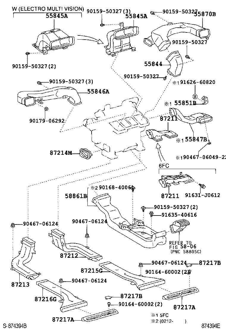 55870-50040 DUCT ASSY, HEATER TO REGISTER product image