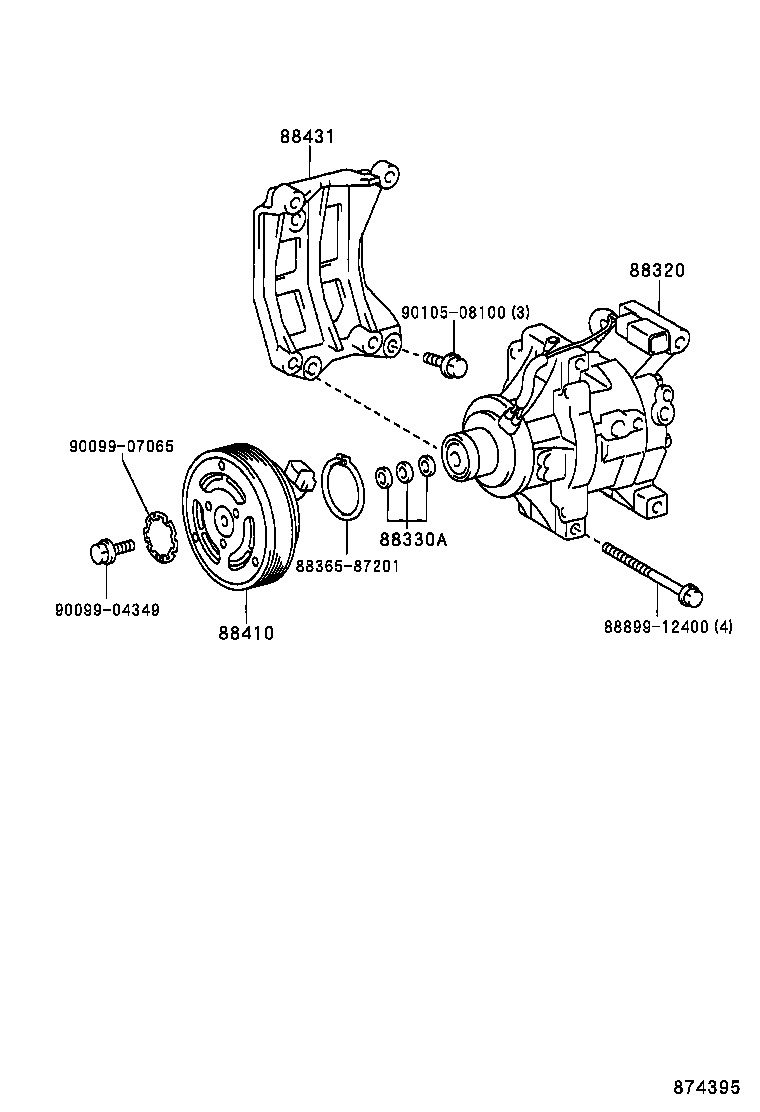 88320-1A530 COMPRESSOR ASSY, COOLER product image