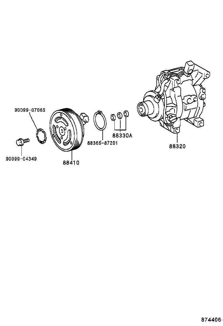 88410-02060 CLUTCH ASSY, MAGNET product image