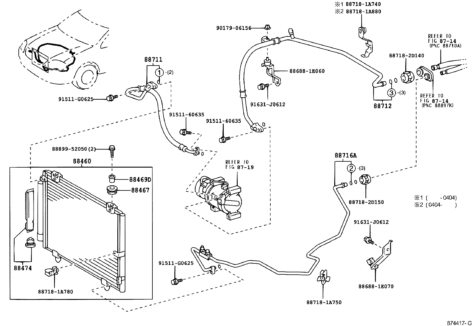 88450-12231 CONDENSER ASSY, COOLER product image