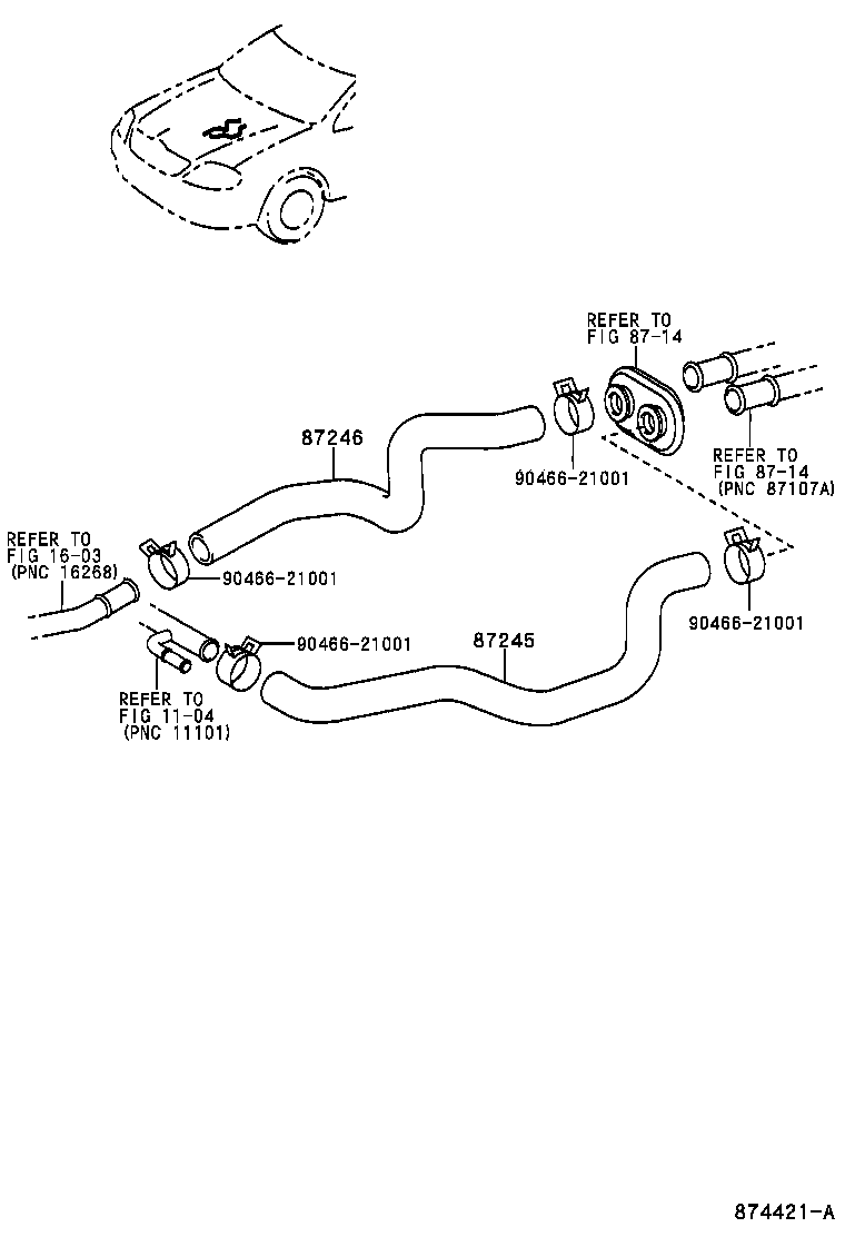 87245-12C50 HOSE, HEATER WATER, OUTLET A product image