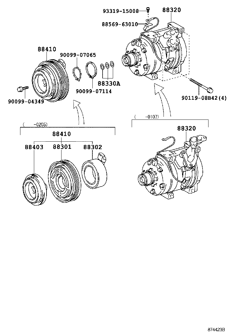 88320-63030 COMPRESSOR ASSY, COOLER product image