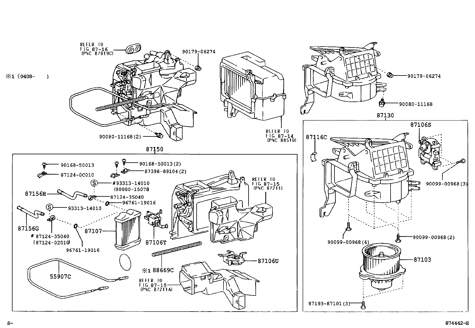 Toyota 87150-0C021 RADIATOR ASSY, HEATER