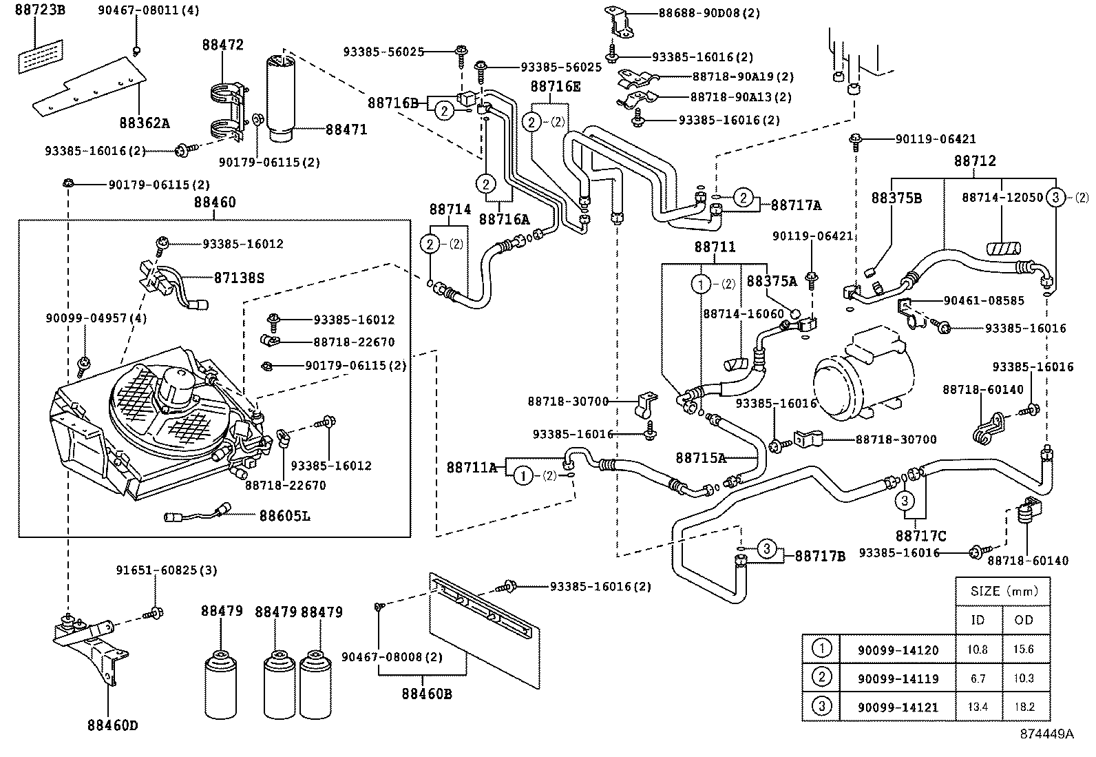 87104-37030 MOTOR ASSY, BLOWER (FOR CONDENSER) product image
