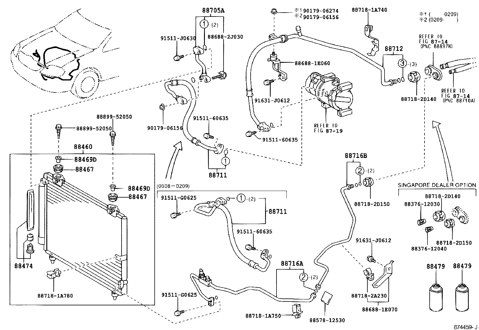88450-12231 CONDENSER ASSY, COOLER product image