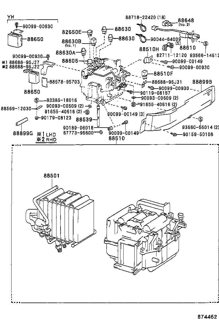 88536-95C03 BRACKET, COOLING UNIT, NO.3 product image