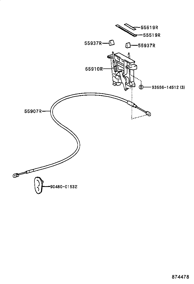 55844-95J05 DUCT, HEATER TO REGISTER, NO.2 product image