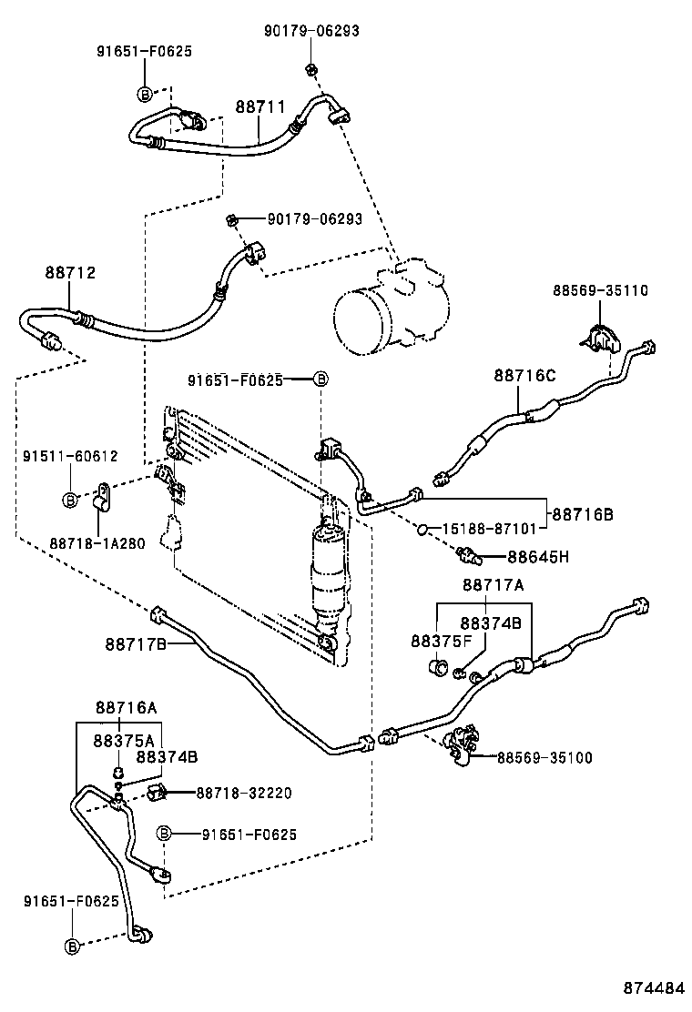 88453-60010 FAN, COOLING (FOR CONDENSER) product image