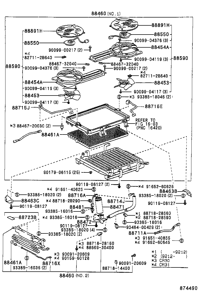 88453-28020 FAN, COOLING (FOR CONDENSER) product image