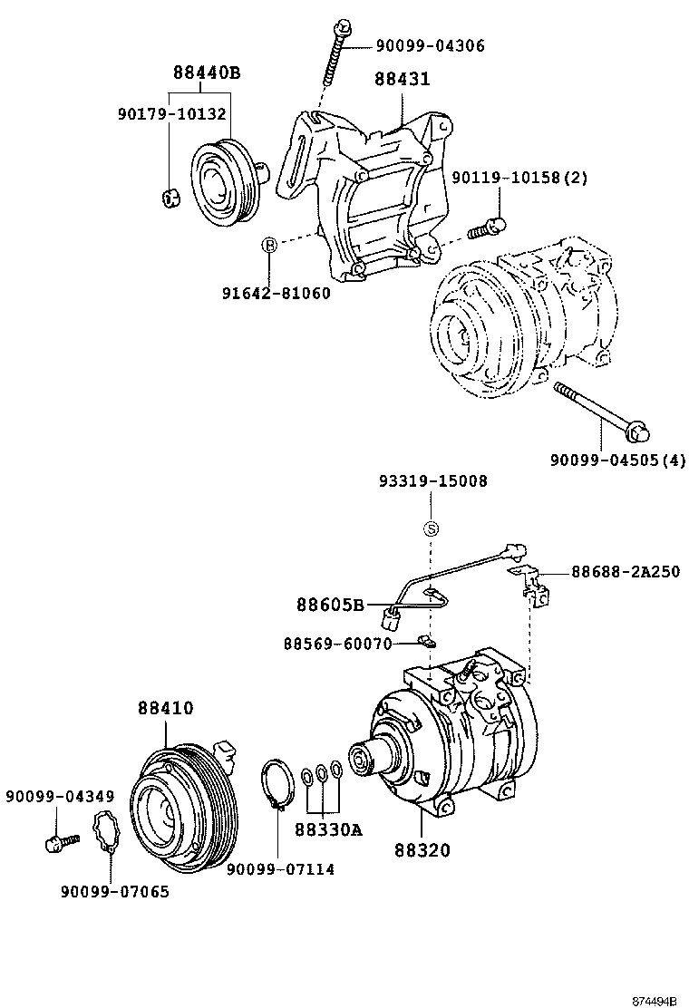 88320-2A110 COMPRESSOR ASSY, COOLER product image