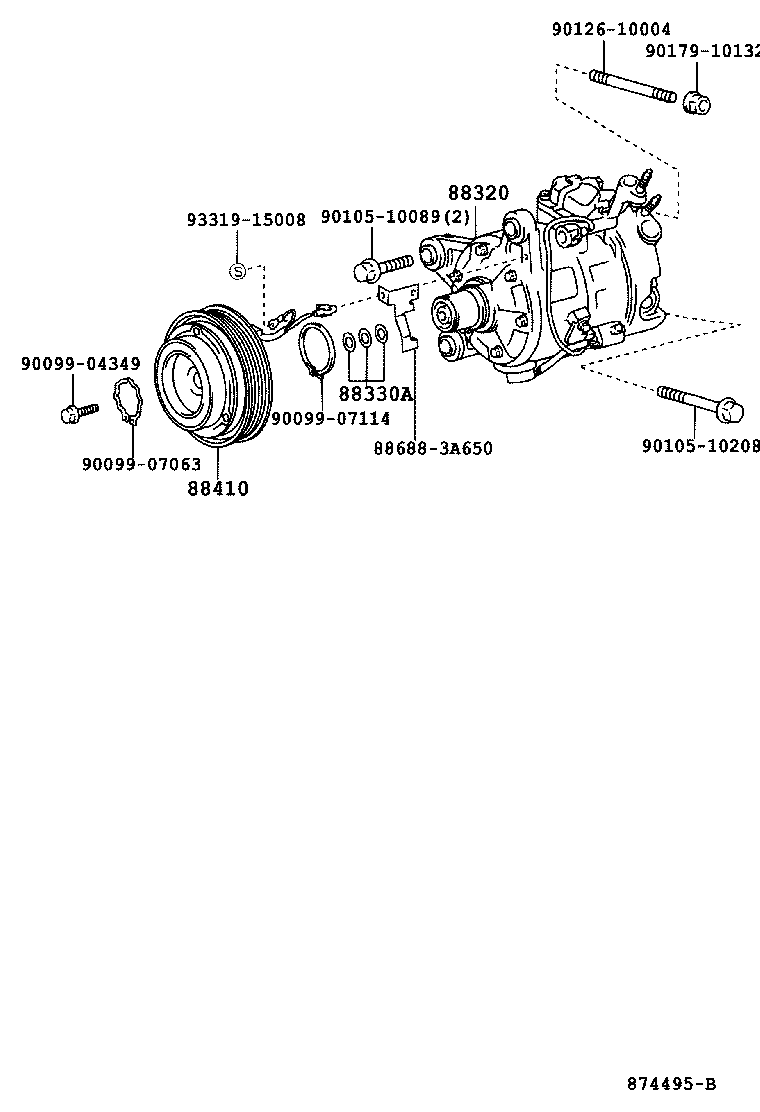 88320-2A110 COMPRESSOR ASSY, COOLER product image