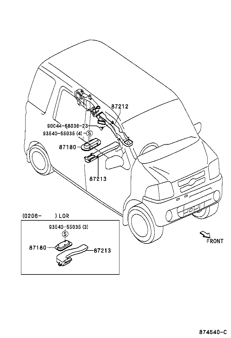 55844-97503 DUCT, HEATER TO REGISTER, NO.2 product image